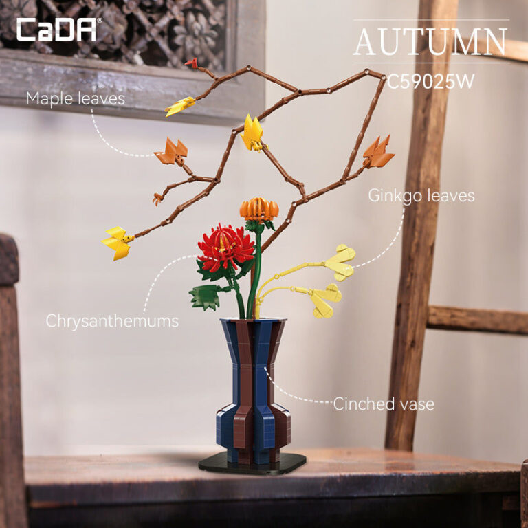 CaDA Artizan Autumn Ember Oriental Floral Art C59025W