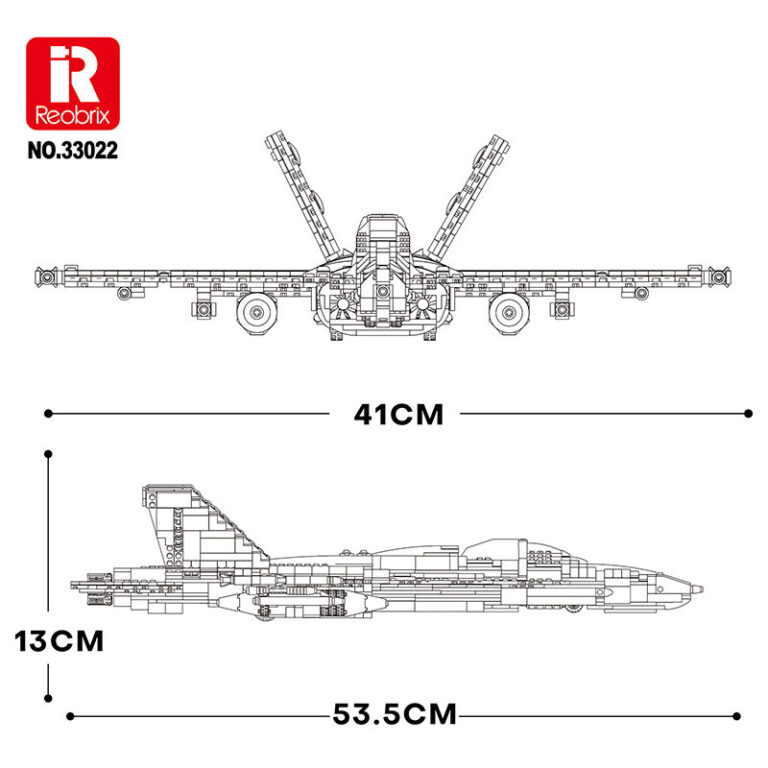 Reobrix F-18 Hornet Strike Fighter 33022